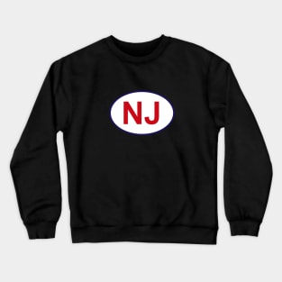 New Jersey State Sticker Crewneck Sweatshirt